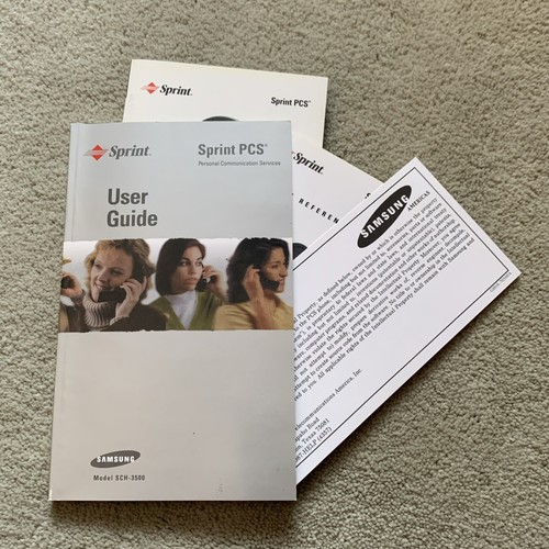 Vintage Samsung SCH-3500 User Guide, Accessory Guide, Quick Reference Guide MINT - Zdjęcie 9 z 9