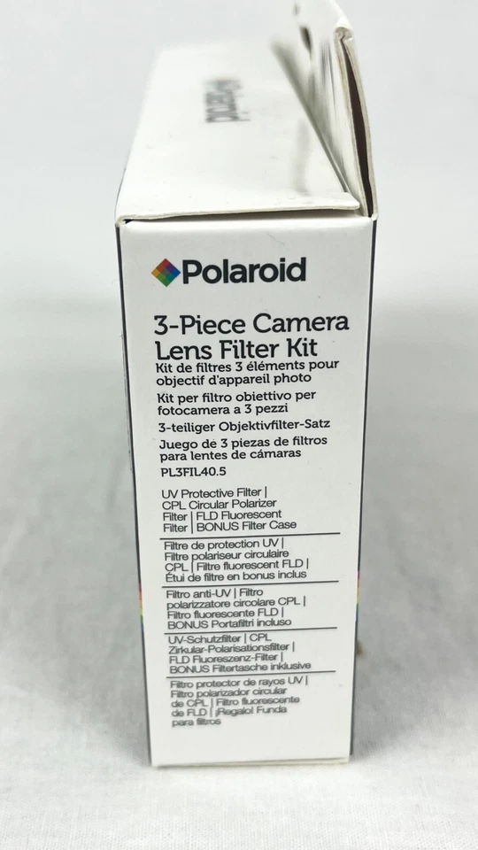 Polaroid 3-Piece Camera Lens Filter Kit 40.5mm UV CPL FLD + Case PL3FIL40.5 New - Image 3 of 3