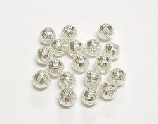 10 filigrane Kupfer Perlen 8mm Spacer Zwischenperlen Kugel Metallperlen Schmuck