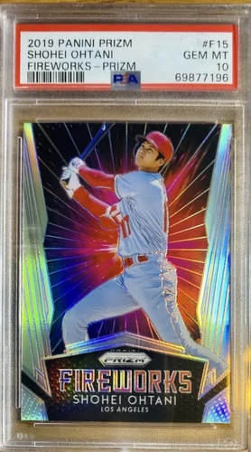 2019 Panini FIREWORKS Prizm #F15 SHOHEI OHTANI MLB L.A. Angels PSA 10 Gem Mint