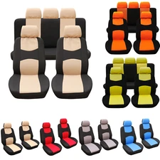 Auto Car Seat Cover Foam Padding Cloth Full Set Universal for Cars Trucks SUV