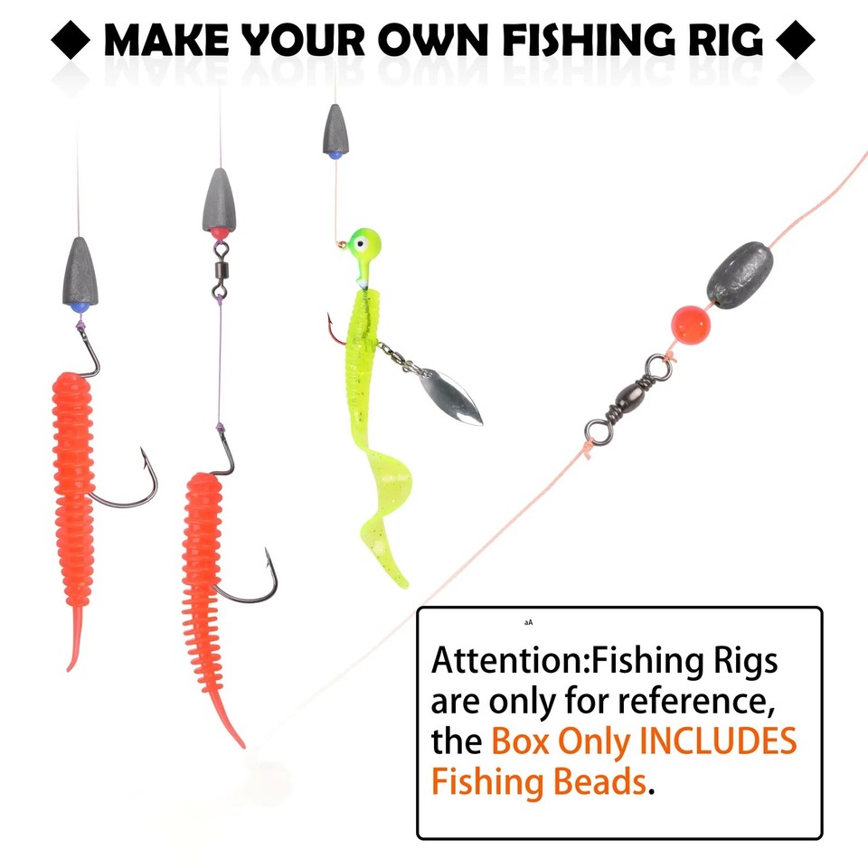 Hard Fishing Beads 3mm-12mm Black Plastic Beads Round Fishing Stops - View #6