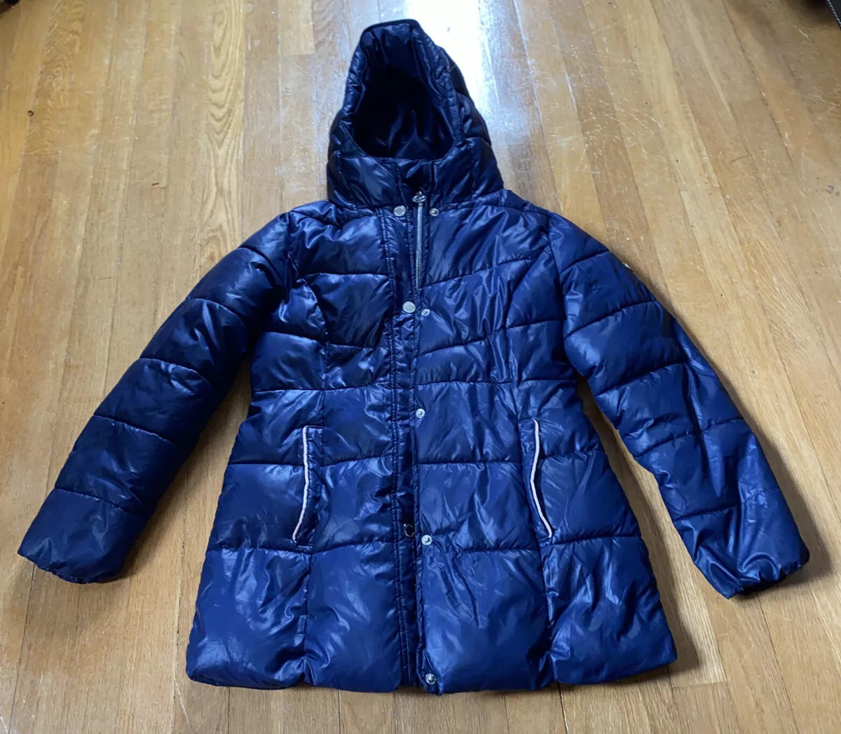 Navy blue top michael kors coat