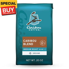 , Medium Roast Ground Coffee - Caribou Blend 20 Ounce Bag - Packaging May Vary