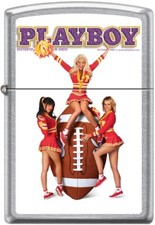 Zippo Playboy October 2001 Cover Street Chrome Windproof Lighter NEW RARE