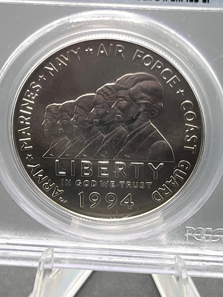 1994-W USA Liberty $1 Women in the Military Regular Strike Graded PCGS MS-69 - Image 3 of 4