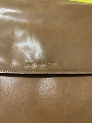 Vintage Jones New York 11x9 Small Tan Leather Backpack  display picture 3