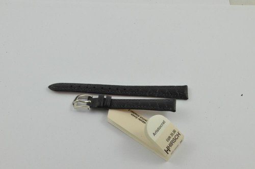 Hirsch Bracelet en Cuir 12MM Avec Fermeture Boucle Ardillon 10MM Neuf non Porté