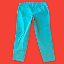 FADED GLORY Pull-On Slim Skinny Pants ... Green ... Plus Size 18W