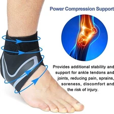 Ankle Support Foot Drop Brace Orthosis Splint Recovery Stabiliser Protector Wrap