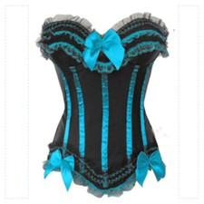 Donna Canotta Slim Bustino Reggiseno Bralette Corsetto con Lacci Clubwear Ruffle