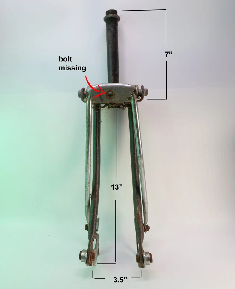 Vintage 20" springer fork for restoration. - Image 2 of 4