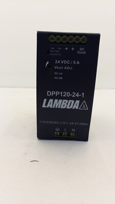 LAMBDA DPP120-24-1 POWER SUPPLY AC/DC CONVERTER 120/240 VAC INPUT 50/60 HZ NNB