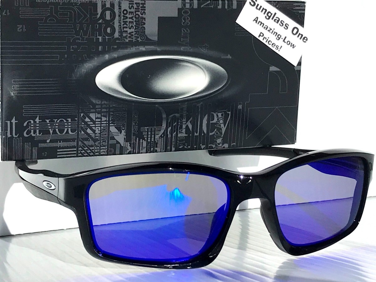 NEW Oakley CHAINLINK Black Ink POLARIZED Galaxy Blue Lens