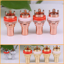 4PCS CMC Female Connectors RCA Plugs Socket Amplifiers Metal Jack Terminals DIY