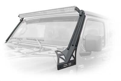 DV8 D-JL-190052-PIL A-Pillar Mounted Rail System for 2018-2024 Jeep Wrangler JL