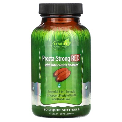 2 X Irwin Naturals, Prosta-Strong RED, 80 Liquid Soft-Gels