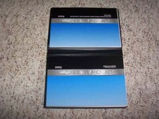 2003 Chevy Tracker Suv Owner Owners Manual User Guide Set Zr2 Lt Hard Top