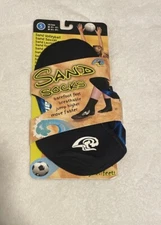 SAND SOCKS Unisex Classic High-Top Sand Socks for Beach Sports Small Black