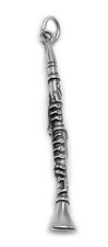 Sterling Silver Charm - Clarinet Charm