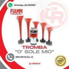 Tromba Pneumatica Suono O' Sole Mio, Auto 12v 5 Cornetti Fiamm trombe canzone