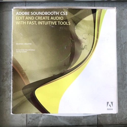 Adobe SOUNDBOOTH CS3 Education Edition for Mac w/Serial Number