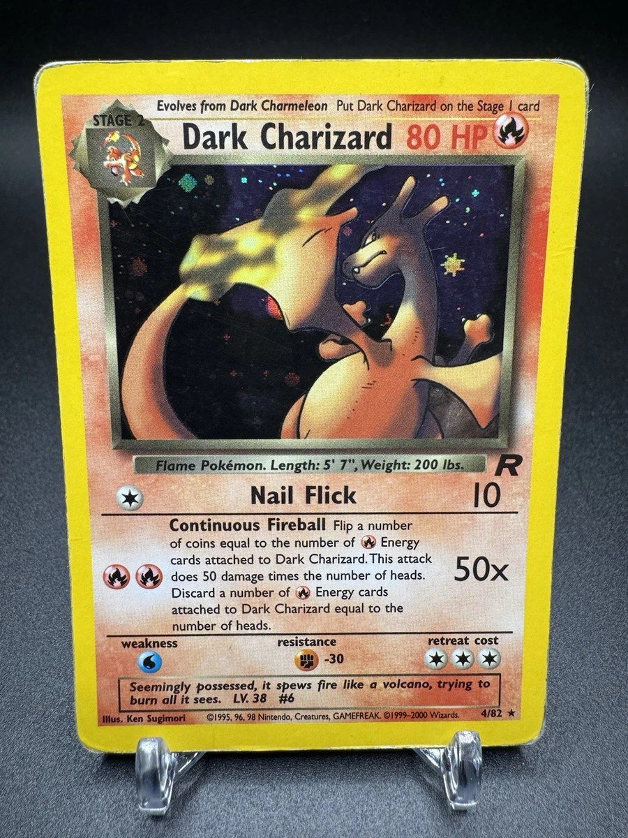 Darkness Charizard Pokémon TCG Team Rocket Individual Collectible
