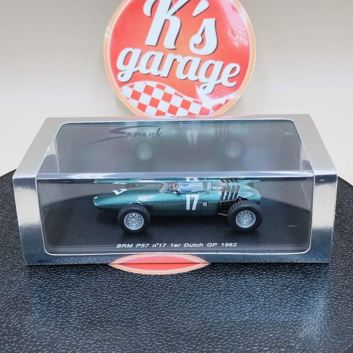 SPARK 1/43 BRM P57 #17 1ER DUTCH GP 1962 Graham Hill #17 green