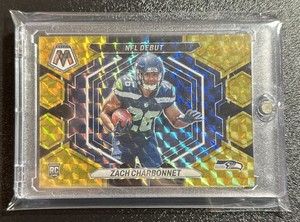 2023 Panini Mosaic - NFL Debut Black and Gold Choice /8 Zach Charbonnet 
