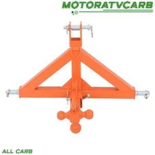 ALL-CARB 3 Point 2" Trailer Hitch Receiver and Towing Ball Hitch w/ Hook Tractor