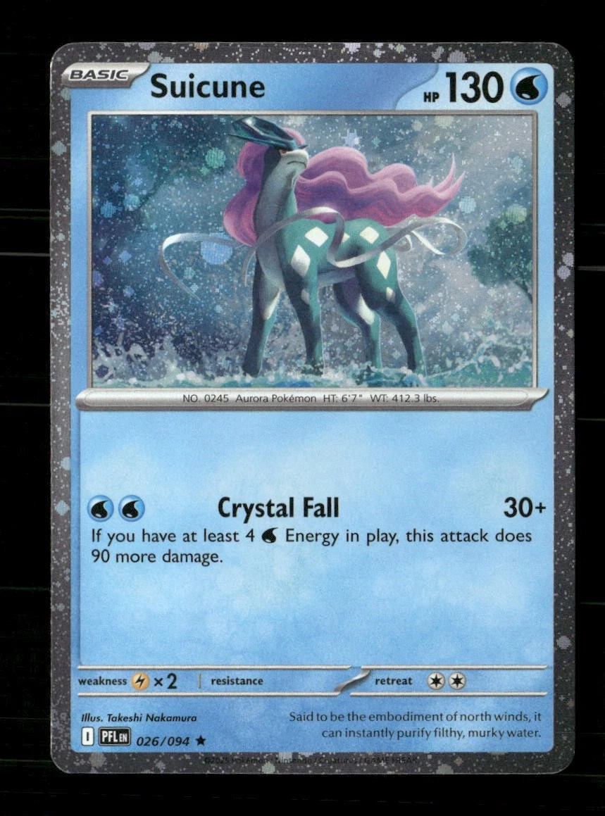 Suicune Holo Pokémon TCG Individual Collectible Card Game Cards