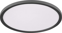 Led Deckenlampe Flat Schwarz, Cct Farbwechsel, Fernbedienung, Dimmer, Ø 40 Cm