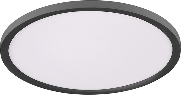 Led Deckenlampe Flat Schwarz, Cct Farbwechsel, Fernbedienung, Dimmer, Ø 40 Cm-image