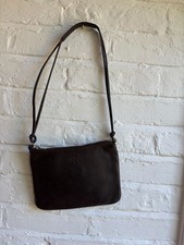 Borsa vintage Calvin Klein pelle marrone scuro logo cK minimalista anni 90 Y2K