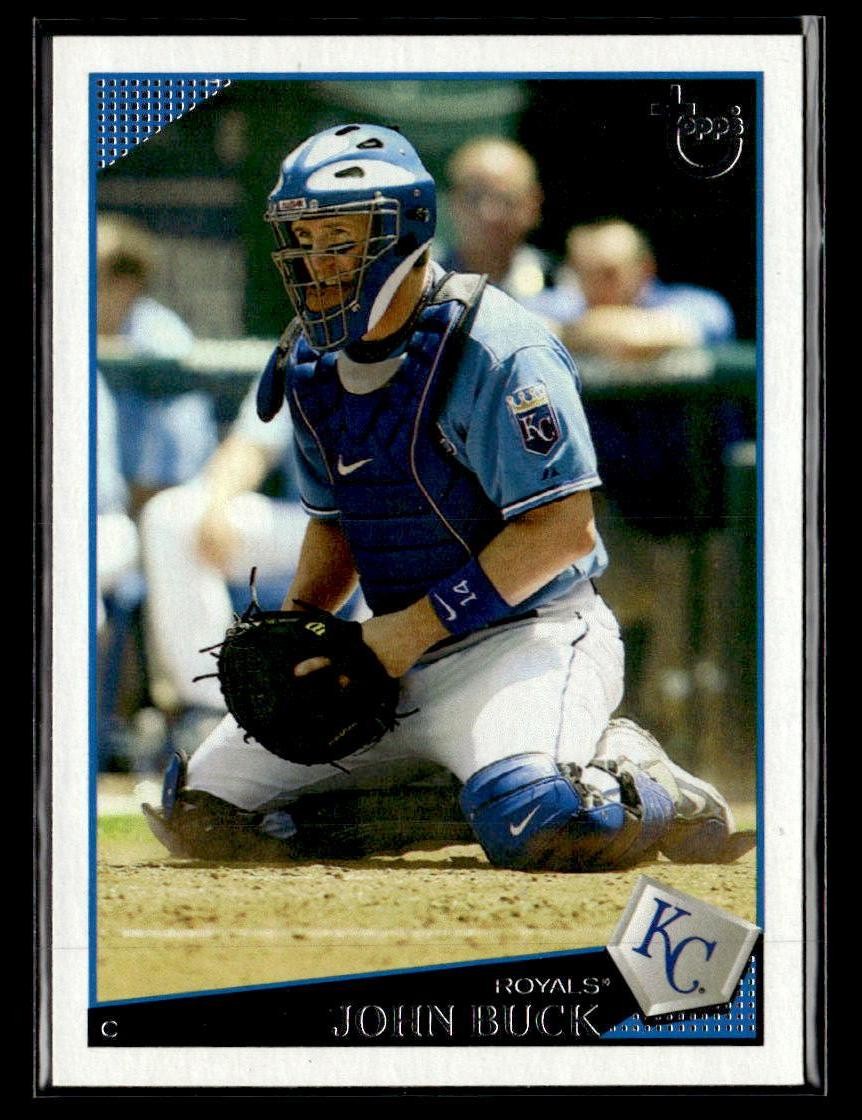 2009 Topps #322 John Buck Retro Gray Back Card Kansas City Royals