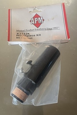 APM Clarinet Mouthpiece Kit. Mouthpiece, Cap & Ligature 