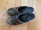 Dansko Clogs/mules In Size 38. Cream And Black Animal Hair, Zebra Print. — photo 3