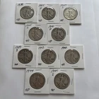 Walking Liberty Half Dollar Lot of 10 🇺🇸