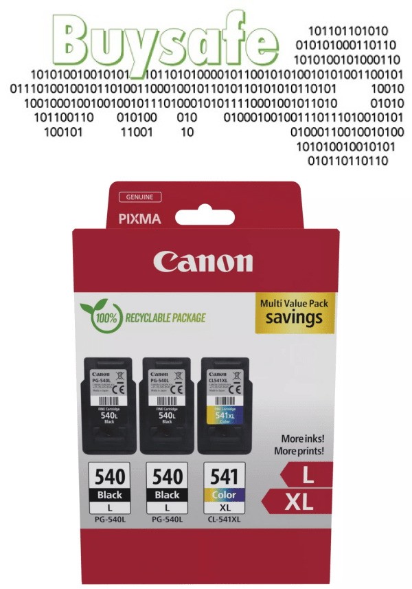 Canon PG-540L x2 / CL-541XL Genuine Ink Cartridges for Pixma TS5151 - Image 9