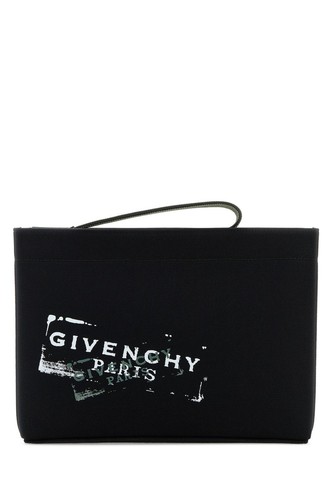 GIVENCHY Black Canvas Clutch Bag New & Authentic