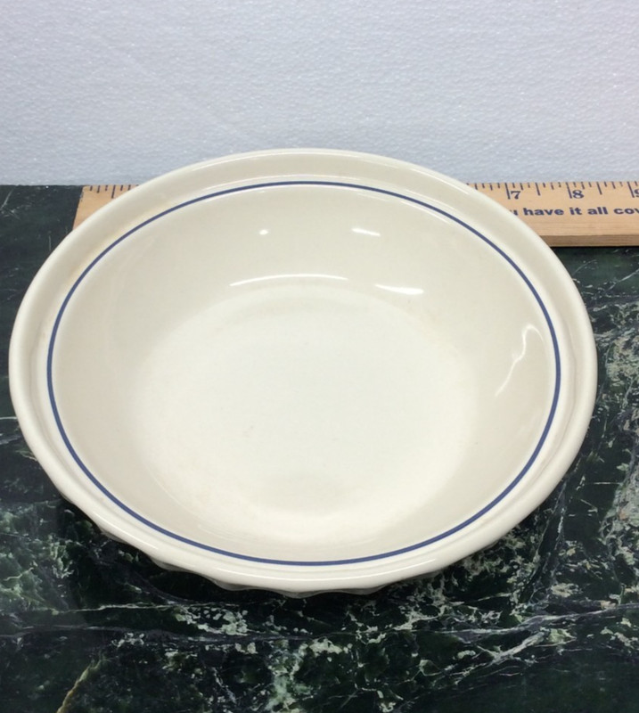 Longaberger | Pie Plate | Woven Traditions | Classic Blue | 7 1/4" Pie Plate USA