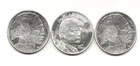 Lot of 3  999 FINE SILVER  DONALD J. TRUMP  45 47 &  2 Troy oz Indian Buffalo