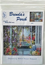 MARTY BELL BRENDA'S PORCH Cross Stitch Chart Pack by Pegasus Publication #406