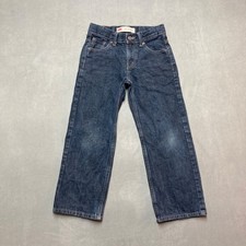 Levis Jeans Boys 8 Blue 550 Relaxed Fit Adjustable Waist Denim 100 Cotton
