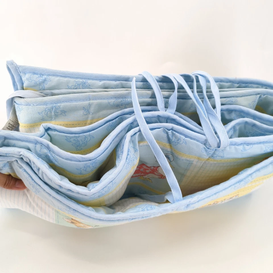 Beatrix Potter 2000 VTG Peter Rabbit Nursery Set Quilted Ruffle Comforter Bed - Image 4 of 4