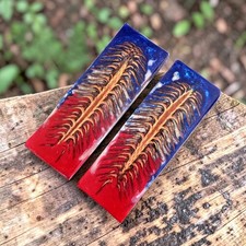 Custom Made Stabilized Pine Cones Resin Pair Scales Knife Making Handle HH-230