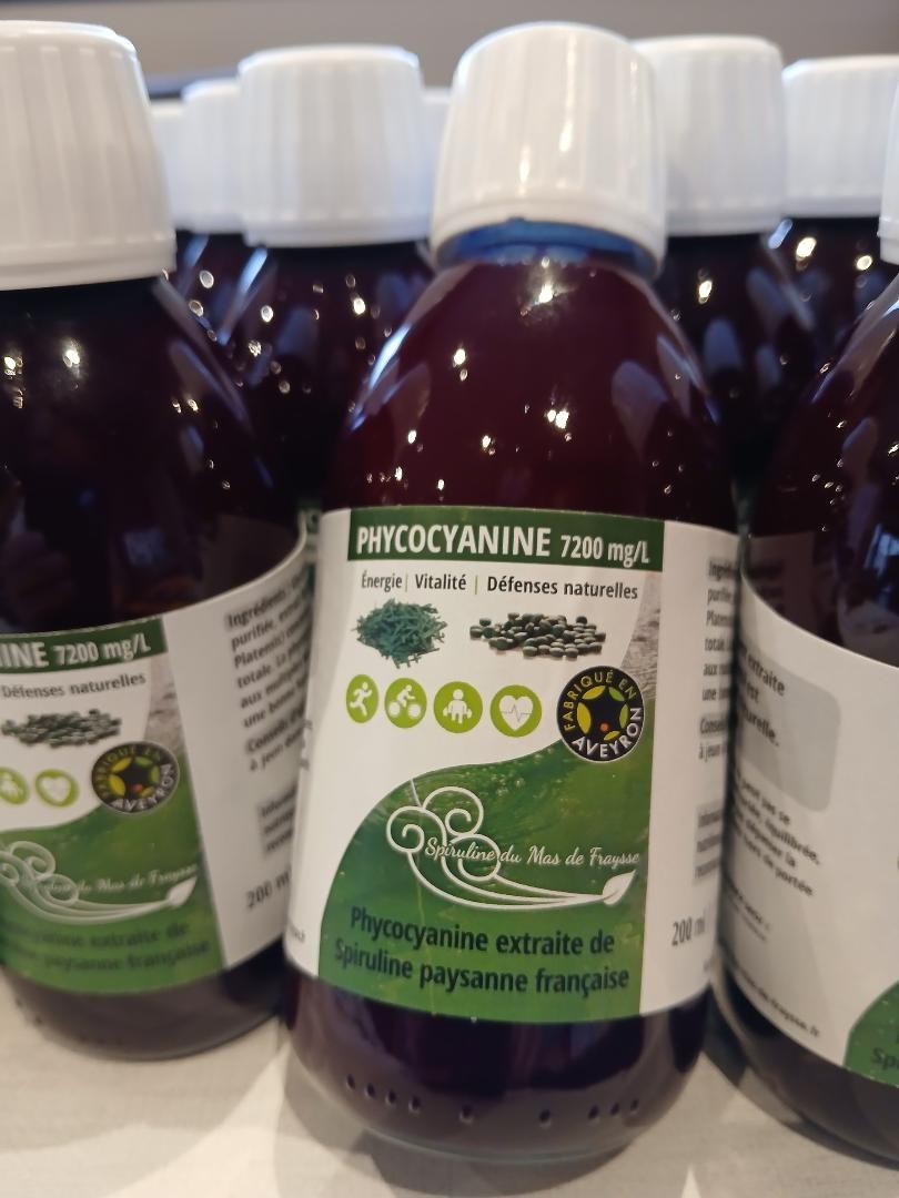 Phycocyanine de France Mas de Fraysse extrait de spiruline premium 200ml