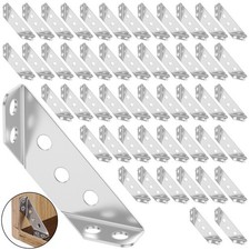 Stainless Steel Angle Corner Brackets Universal Furniture Corner Connector Lot
