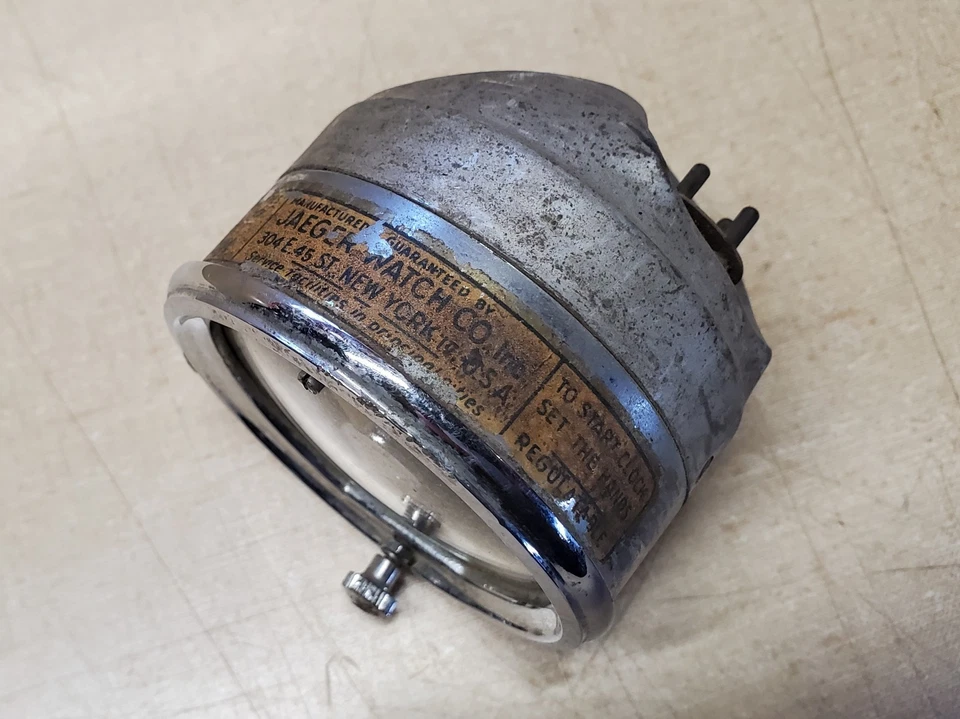 RELOJ JAEGER 10 491 COCHE AUTO FIAT MG TRIUMPH MORRIS OPEL Foto 4 de 4