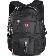 Swiss 16" Laptop Backpack Large Business Travel Computer Backpack Waterproof 35L